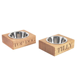 The Oak And Rope Company Personalised Dog Bowl